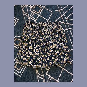🦋Dark Blue Daisy Soft Flowy Skirt🦋